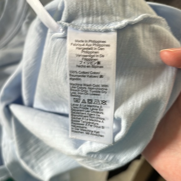 Blue j. Crew cotton tank - Picture 4 of 4